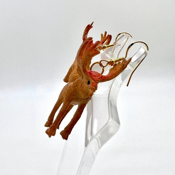 Animal Earrings - Moose Earrings - Zoo Earrings - Teacher Earrings - Canada Ear - Picture 5 of 10